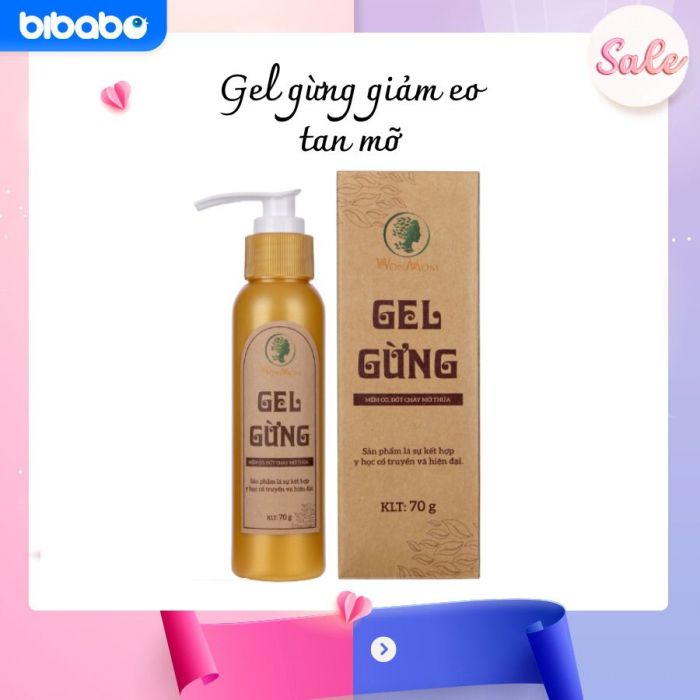 Gel gừng WonMom 70g giảm eo, tan mỡ