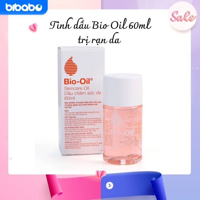 Tinh dầu Bio Oil 60ml giúp làm mờ các vết rạn da - Hàng Nhập khẩu